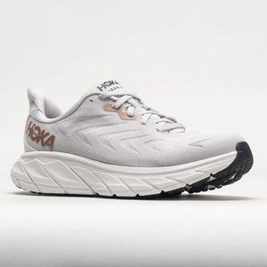 Hoka Arahi 6, Gray (Nimbus Cloud/Rose Gold) Size 8